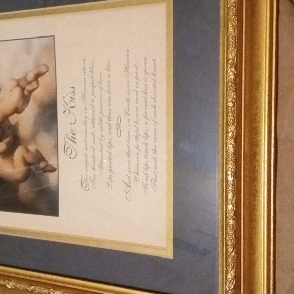 Angels Picture In Gold Color Frame - Picture 5 of 5